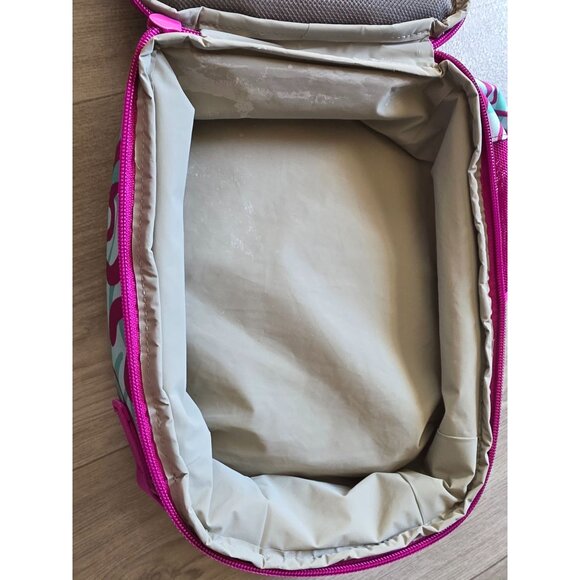 Lands End Pink & Aqua Swirl Insulated Lunchbox - Picture 7 of 9